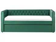Trundle Bed Velvet GASSIN 90 x 200 cm (EU Single) Emerald Green_779279