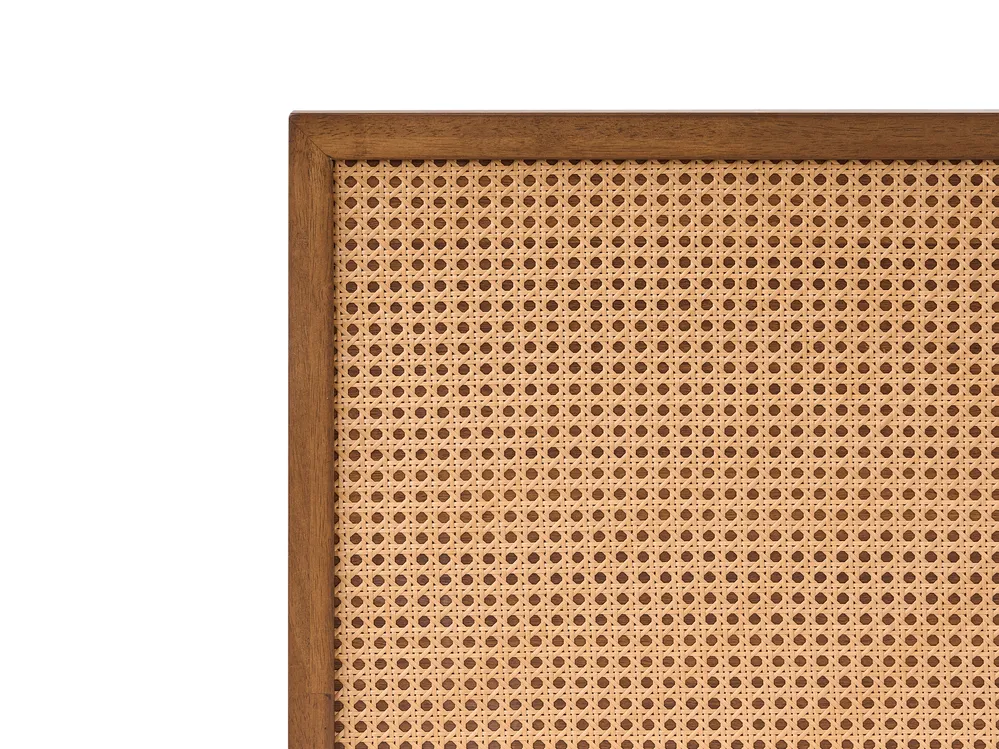 Ágy PE Rattan MONPAZIER 120 x 200 cm Sötétbarna_1037775