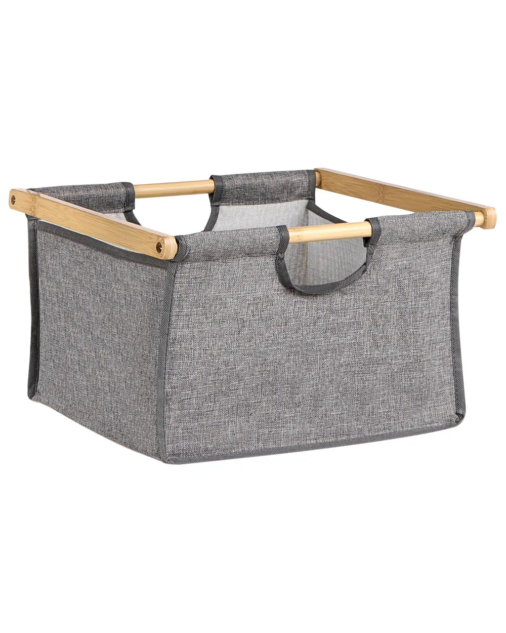 Mobile per la lavanderia con ante ribaltabili e contenitori CEJAR 88 cm Bambù Marrone chiaro_1144821