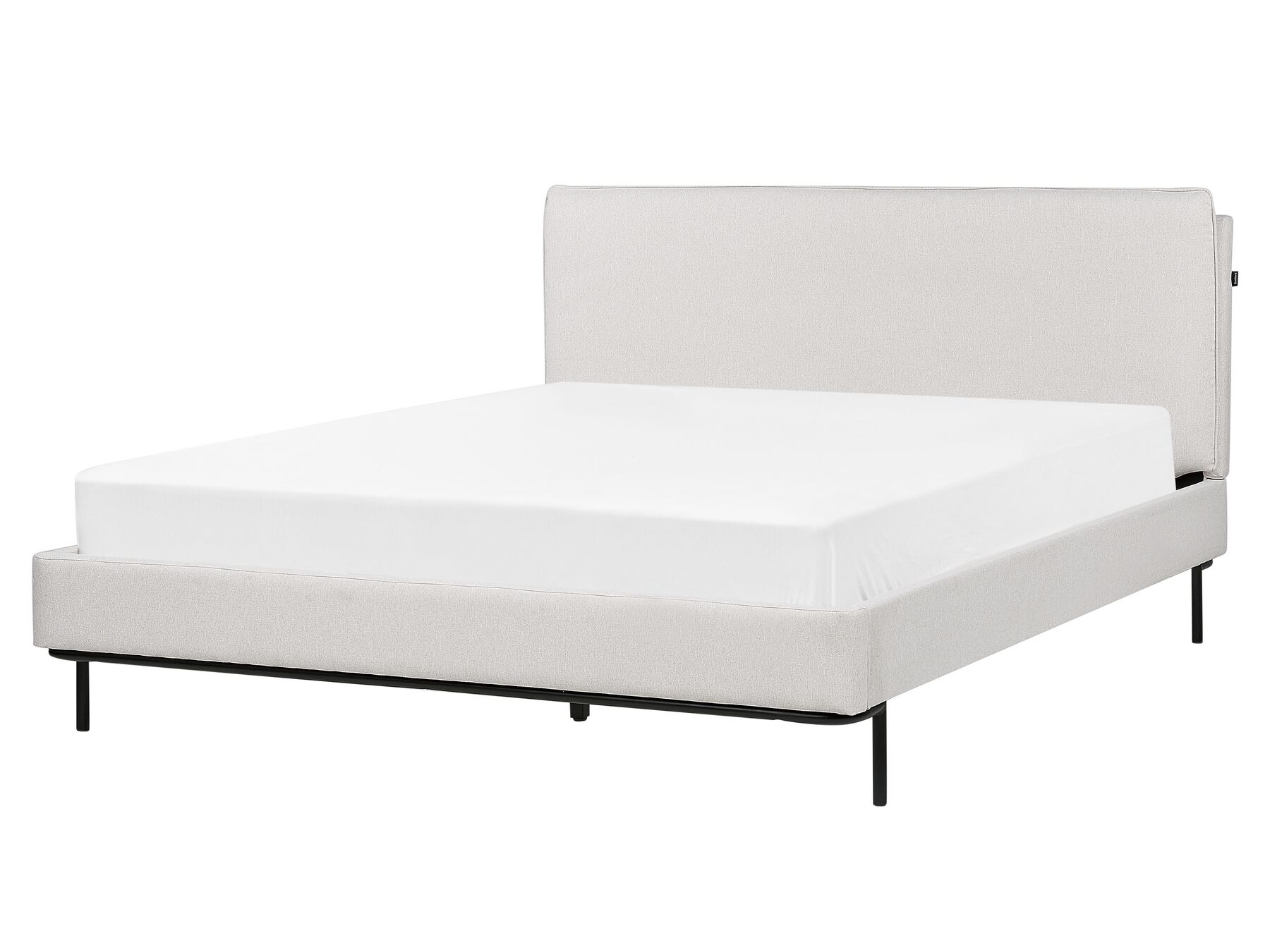 Čalouněná postel 160 x 200 cm světle šedá CORIO_903195
