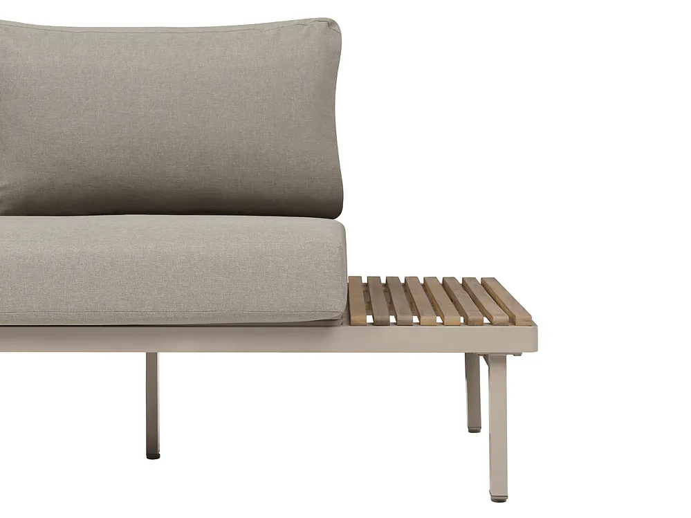 Set da giardino con tavolo 5 posti FIVIZZANO Legno d'acacia Beige_1161056