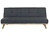 Sofa Bed 3 Seater FROYA Fabric Dark Grey