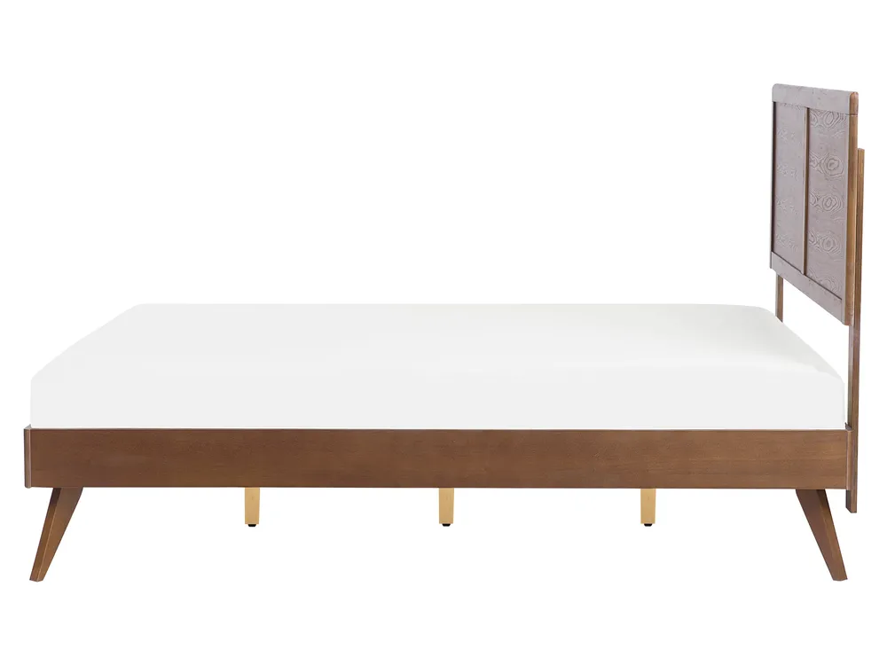 Bett mit Lattenrost ISTRES 160 x 200 cm Dunkle Esche_727922