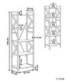 Regal schwarz / dunkler Holzfarbton 5 Fächer DALE_791555