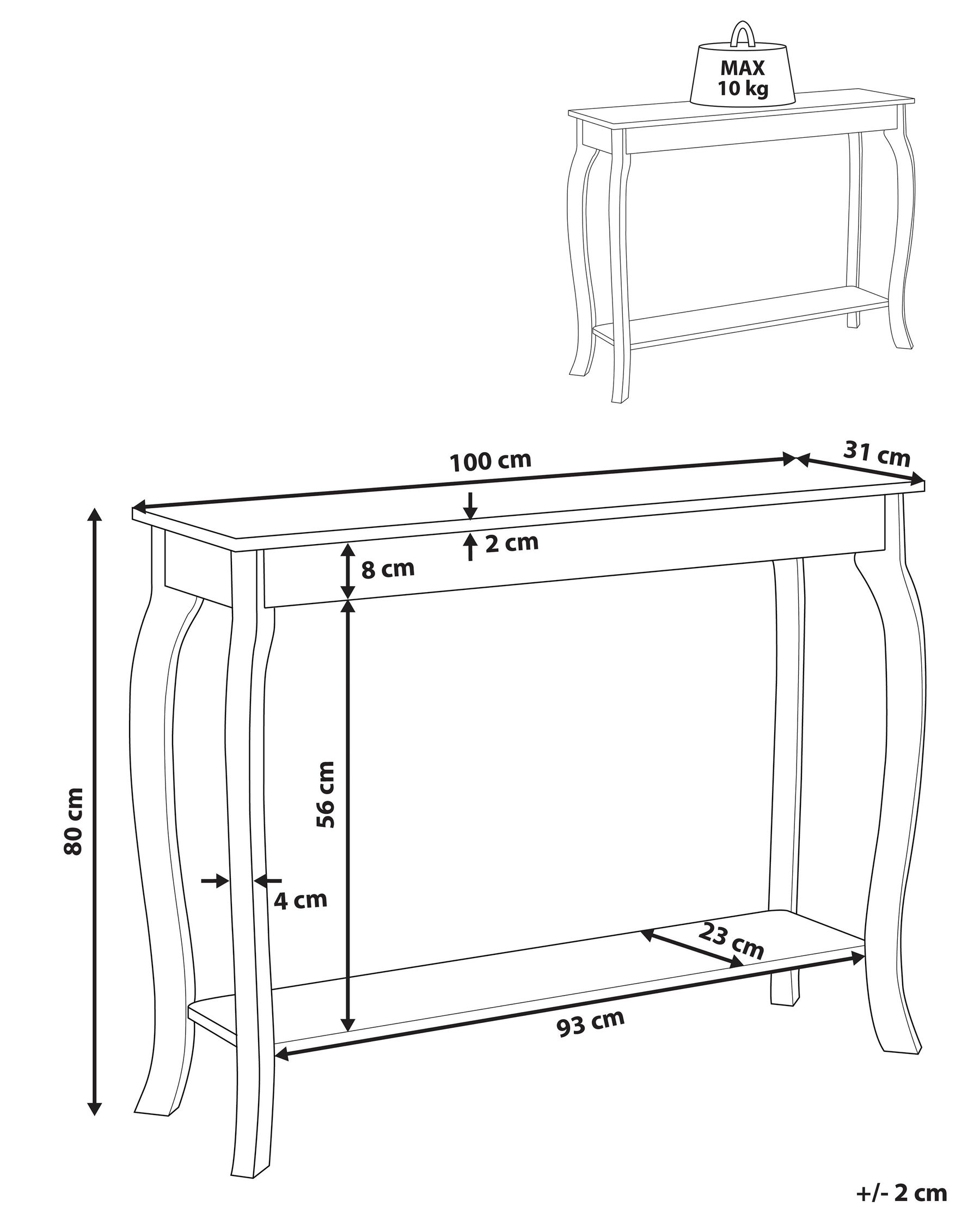 Console Table HARTFORD White_814907