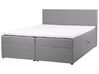 Kontinentální postel šedá s úložným prostorem, 180x200 cm SENATOR_709233