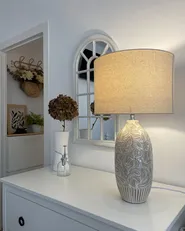Table Lamp SALZA Ceramic Beige_790823
