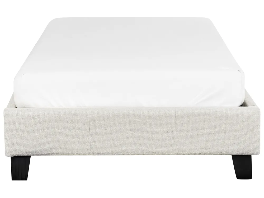 Bed without Headboard Fabric ROANNE 90 x 200 cm (EU Single) Off-White_902930