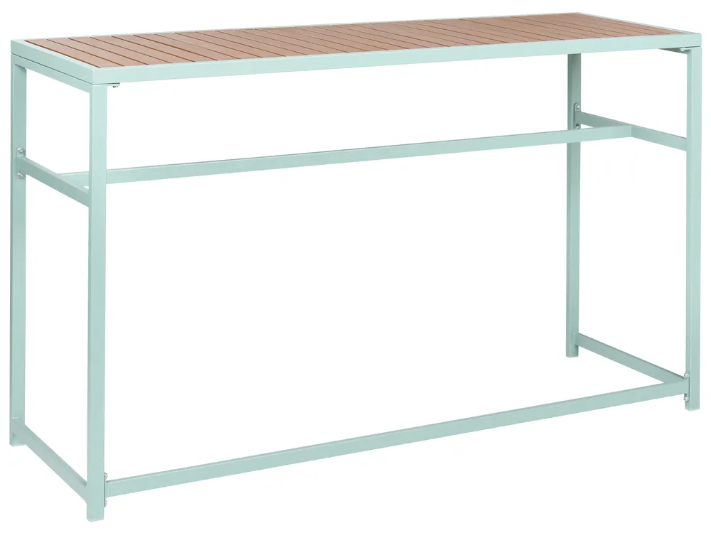 Outdoor Kitchen Set with Sink AVETRANA Light Green Metal_1079379