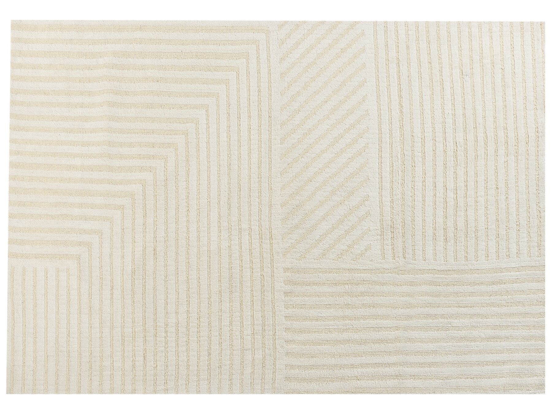 Tapis en laine beige 160 x 230 cm ABEGUM_883886