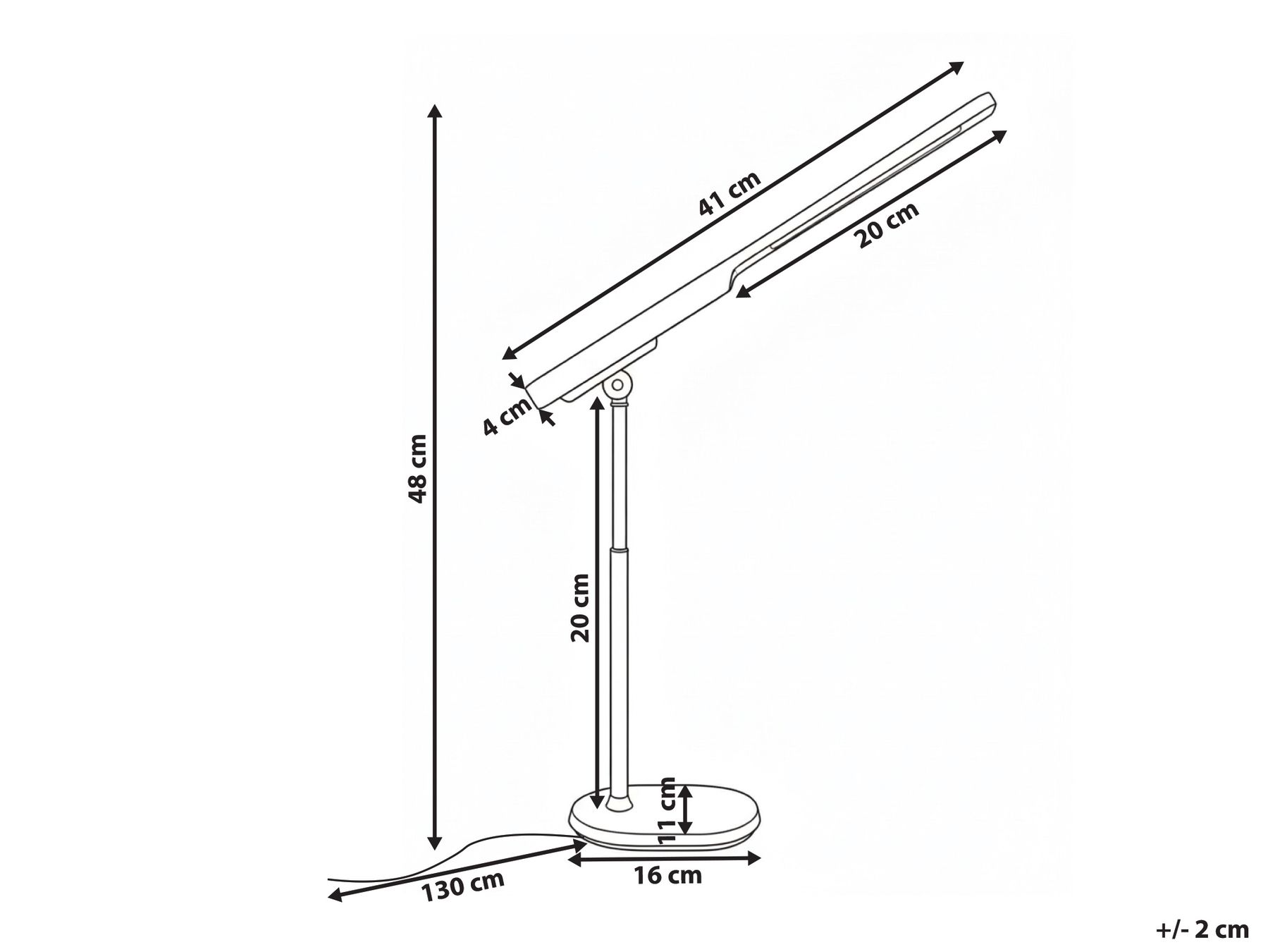 LED Desk Lamp TUCANA with Dimmer White_1019186