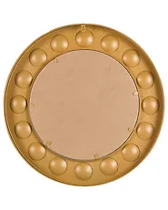Wall Mirror ANHELO 63 cm 63 cm Glass Gold_1182534
