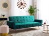 Velvet Sofa Bed Green SELNES_729237