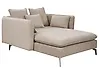 Chaise Longue CHARMES Fabric Taupe