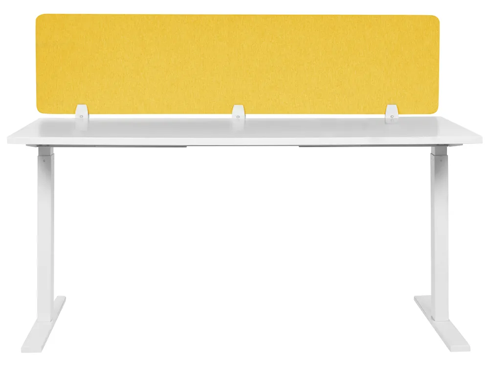 Przegroda na biurko WALLY 180 x 40 cm Żółty_853257