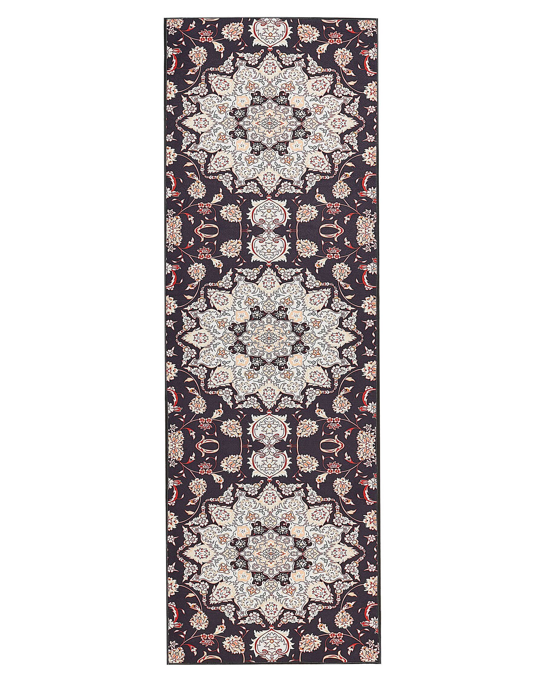 Fekete és bézs szőnyeg 80 x 240 cm ARITAS_886607