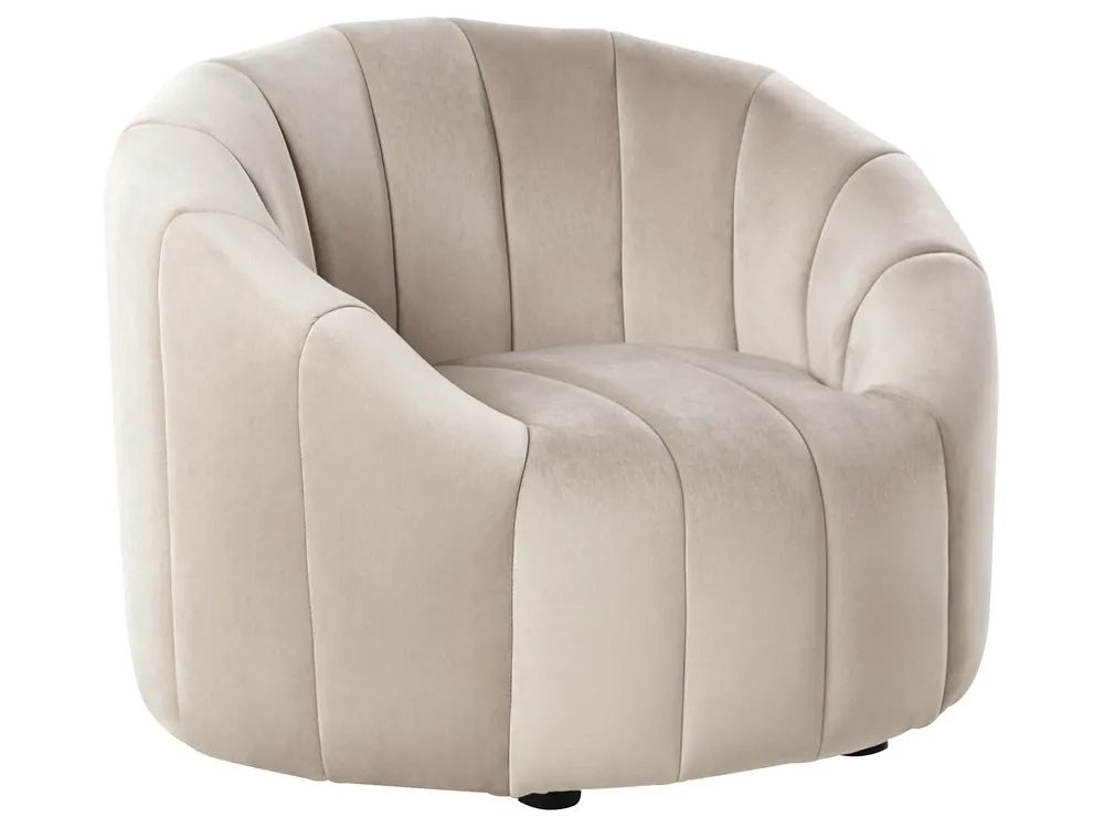 Living Room Set 6 Seater MALUNG Velvet Beige_966961