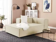 Chaise Longue APRICA Faux Linen Beige_860305