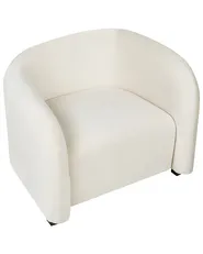 Set di 2 poltrone VELTADA Velluto Bianco sporco_1029614