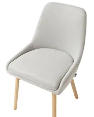 Set of 2 Dining Chairs MELFORT Light Grey_958387
