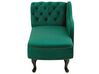 Chaise-longue à esquerda em veludo verde NIMES_805950