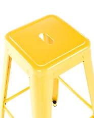 Conjunto de 2 sillas de bar CABRILLO Metal Amarillo_1165839