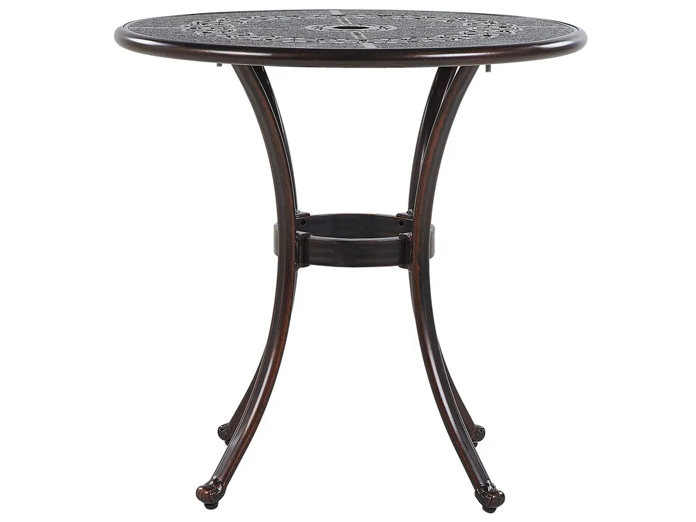 Bistro Set BOVINO Metal Dark Brown_797605