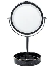 Specchio per make-up LED SAVOIE Nero/Argento_847888
