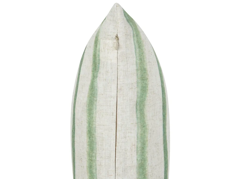 Throw Cushion KAFRA 30 x 50 cm Green Striped_902162