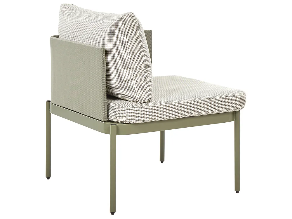 Garden Lounge Set with Table 2 Seater TERRACINA Metal Olive Green_863732