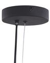 Lampe suspendue à 4 LED en métal noir et laiton MALI_824693