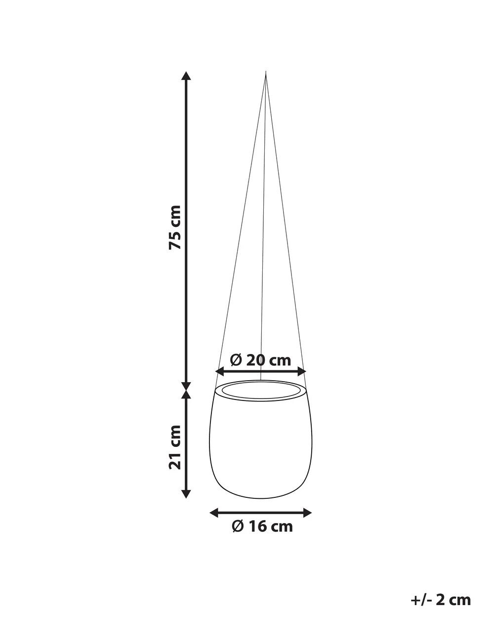 Donica LIVADIA 20 cm Złamana biel_871687