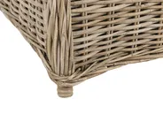 Ławka ogrodowa z poduchą SUSUA 189 cm Rattan Naturalny_957538