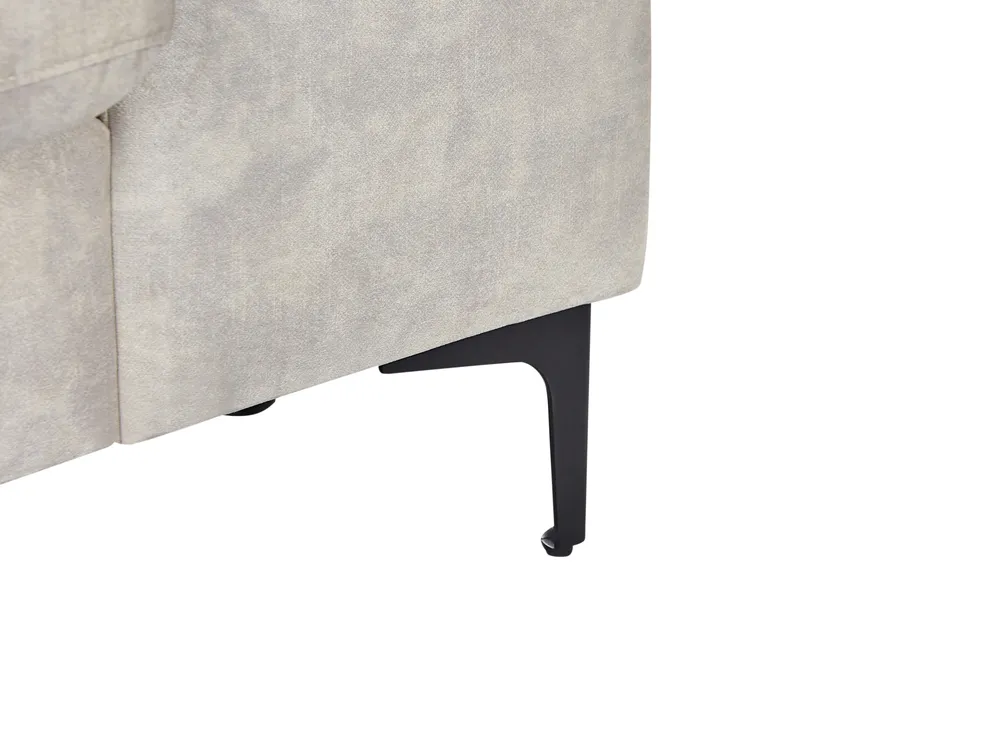 Corner Sofa 4 Seater KIRUNA Velvet Light Beige Left Hand_958047