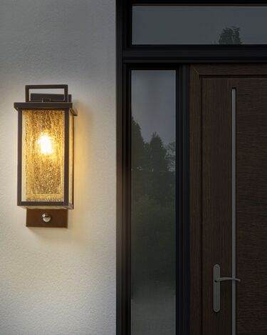 Outdoor Wall Light with Motion Sensor Black GALA