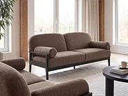 Sofa dla 3 osób PILARNE Brązowy_1159547