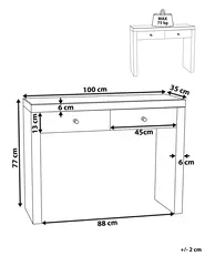 Console Table MARLE Mirrored Silver_814923