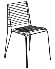 Set of 2 Garden Chairs CHIEVE Metal Black_1049224