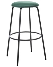Set di 2 sedie alte MORTON Velluto Verde smeraldo_914006