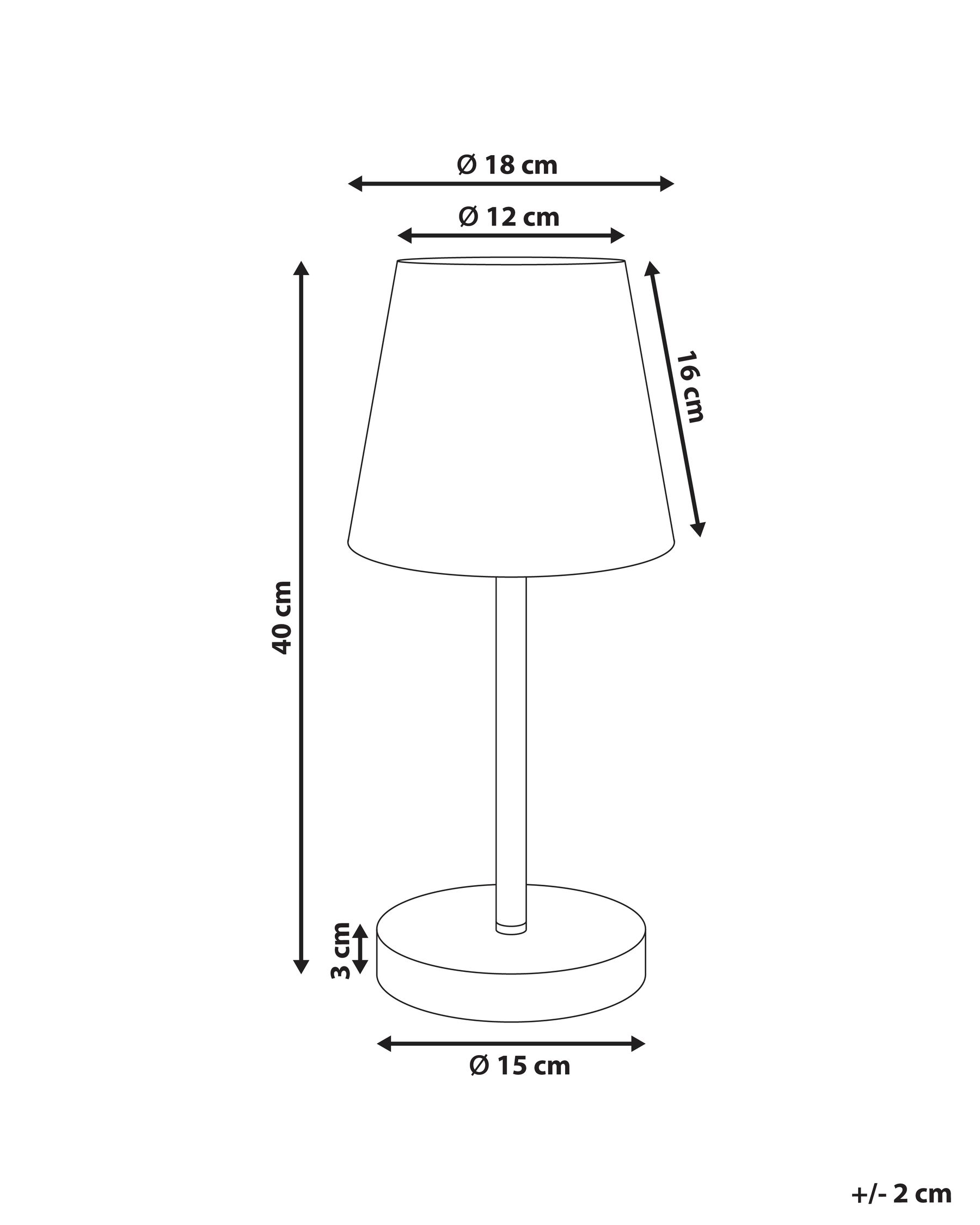 Table Lamp HANGER Metal Brown_1017101