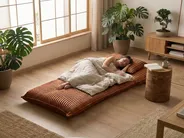 Single Sofa Bed LYSEKIL Corduroy Golden Brown_1058917
