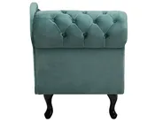 Left-Hand Chaise Longue NIMES Velvet Mint Green_696837