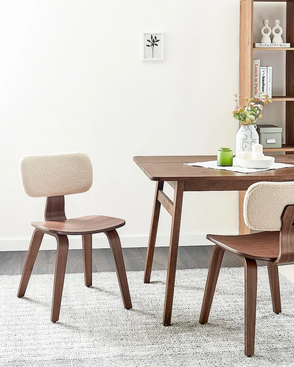Set di 2 sedie da pranzo LUCINDA Legno Marrone scuro_1172320