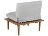 Lounge Set Akazienholz hellbraun 2-Sitzer modular Auflagen hellgrau FRASCATI_718982