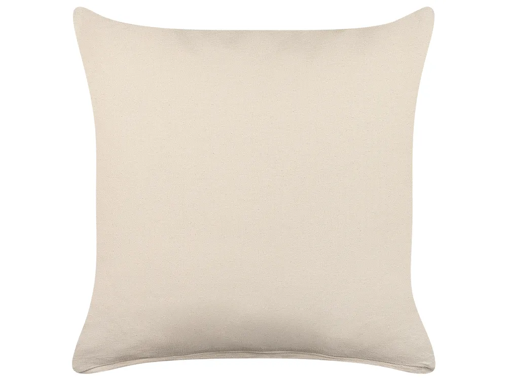 Zestaw 2 poduszek dekoracyjnych HOWEA 45 x 45 cm Bawełna Beżowy Wzór geometryczny_840067