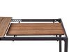 Extending Aluminium Garden Dining Table 198/248 x 90 cm Light Wood TOFANE_928681