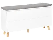 Szafka na buty z siedziskiem MINERAL Biały_942867