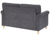 2-seters sofa fløyel grå RONNEBY_767085