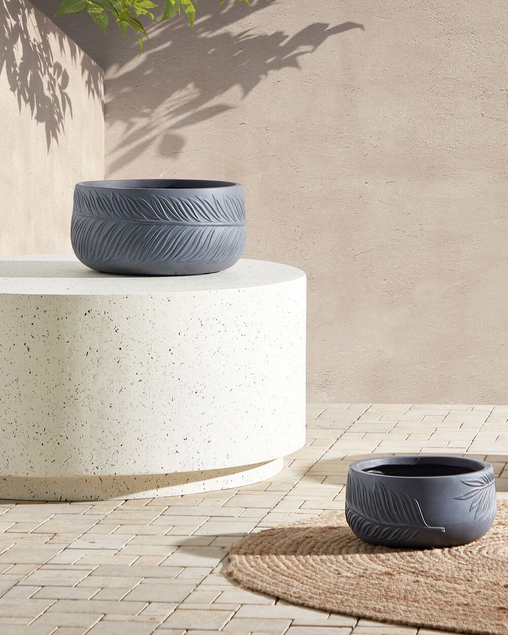 Vaso per piante FTERO 35 cm Grigio