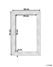 Wall Mirror NEVEZ 60 cm 91 cm Grey_756385